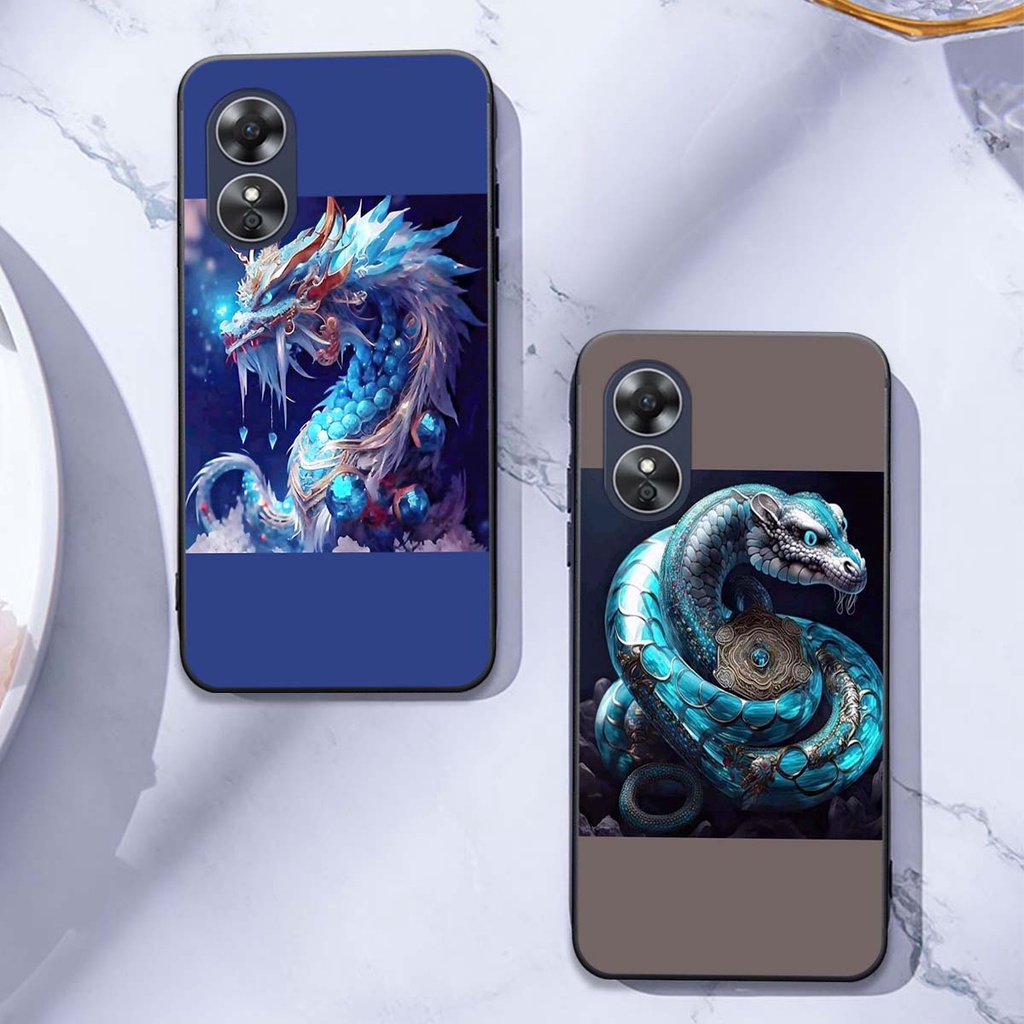 Ốp Oppo A17K/ A17/ A58 5G bộ hình 12 con giáp sang trọng
