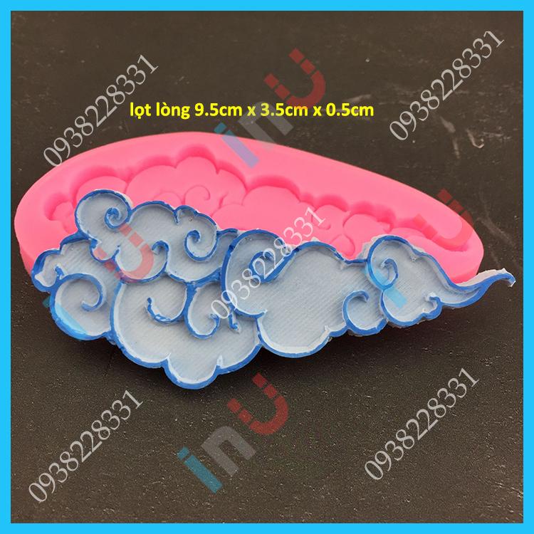 Khuôn silicon mây, đám mây mẫu Châu Á Nhật Bản làm fondant trang trí bánh đổ socola, rau câu BSI