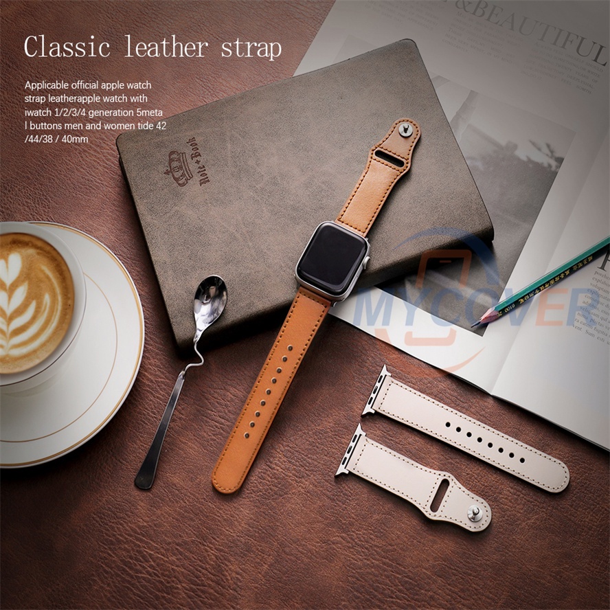 Dây Da Thay Thế Cho ĐồNg Hồ Thông Minh Ultra 8 7 6 SE 5 4 3 2 1 Size 49mm 41mm 45mm 44mm 42mm 40mm 38mm