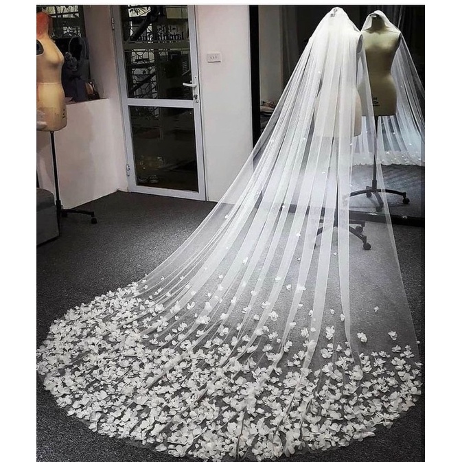 Voan đính ren dài 3m