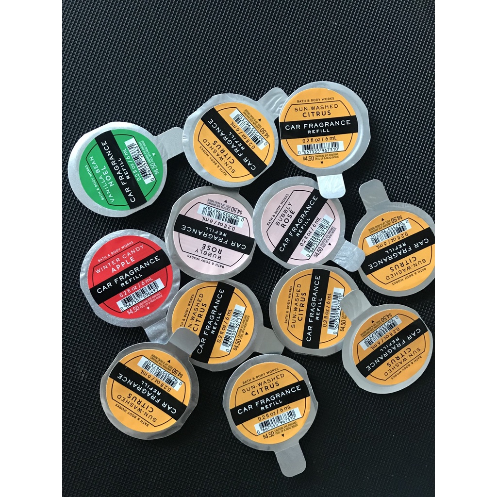 Tinh Dầu Thơm Xe ô tô Bath & Body Works Car Fragrance Refill 6ml
