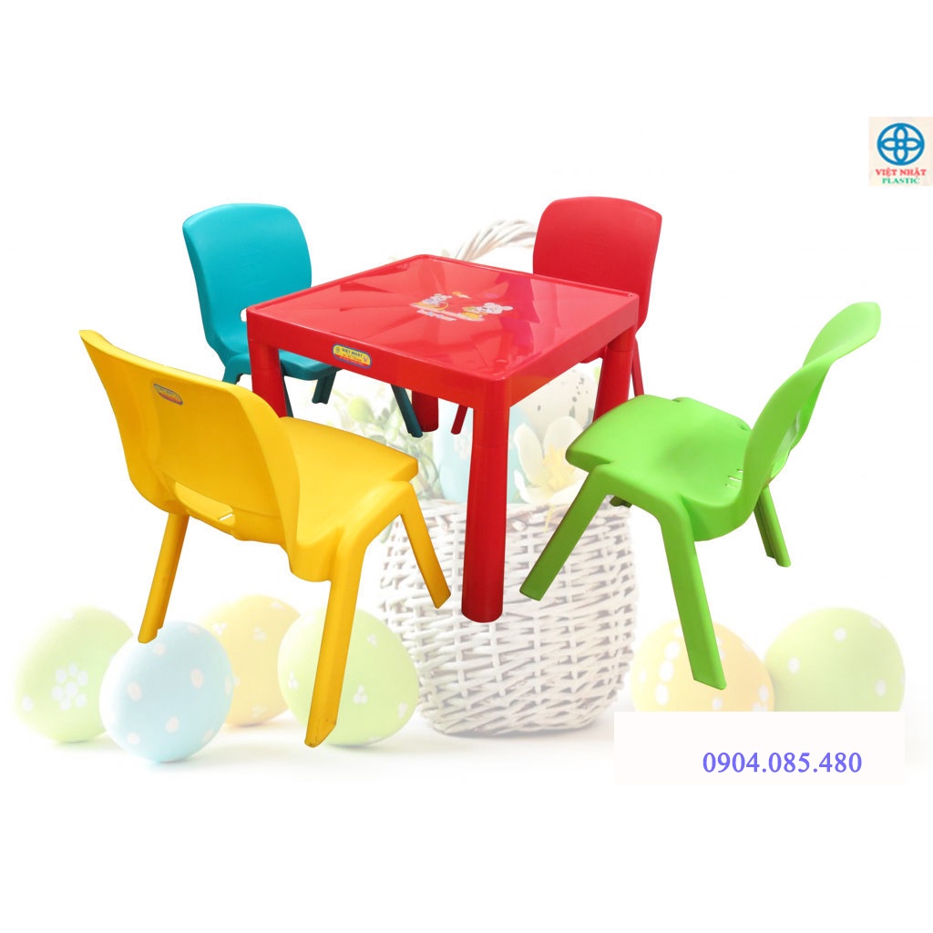 ( Combo siêu rẻ ) Bộ bàn ghế học sinh việt nhật, Nhựa cao cấp Việt - Nhật