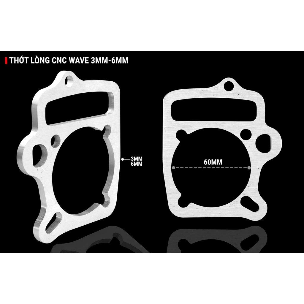 Thớt lòng CNC size 3li.6li.12li cho DREAM WAVE
