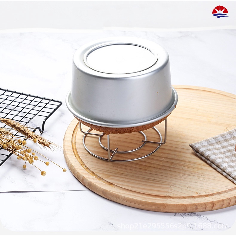 Round Practical Baking Cooling Rack Bread Stand Egg Toast Stainless Steel Kitchen Tool Drying Folding Shelf Cookie Cake