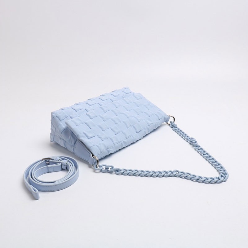 Mischa Túi Xách Đeo Vai Dạng Bì Thư Cầm Tay Màu Trơn Bằng acrylic Dây Xích acrylic Dễ Phối Đồ Hàng Mới