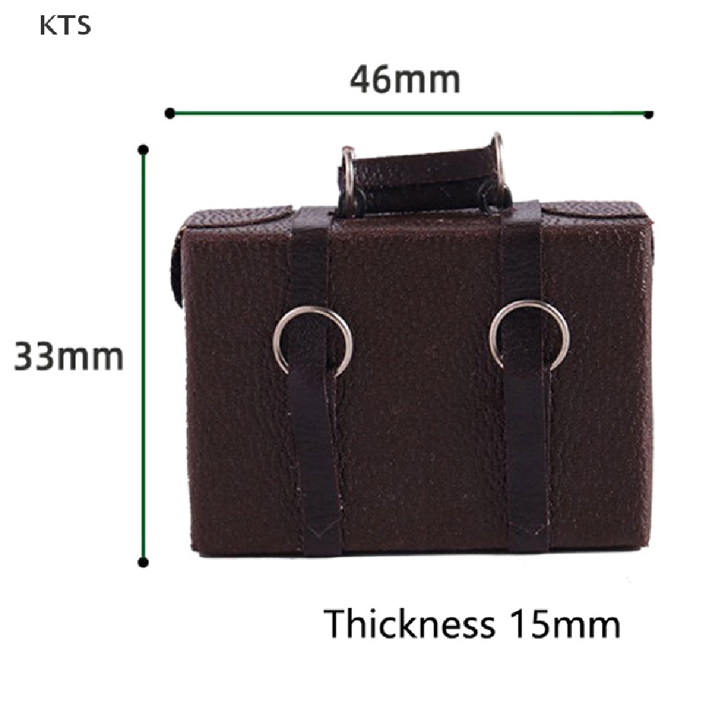 Va Li Giả Da Thời Trang Vintage Tỉ Lệ 1: 12 Trang Trí Nhà Búp Bê