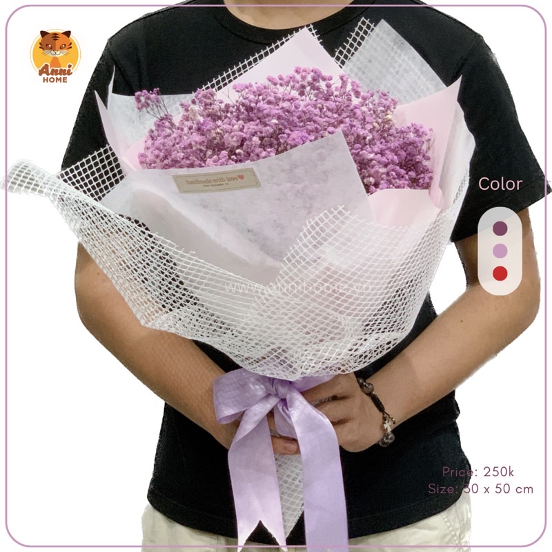 Bó hoa khô baby size to