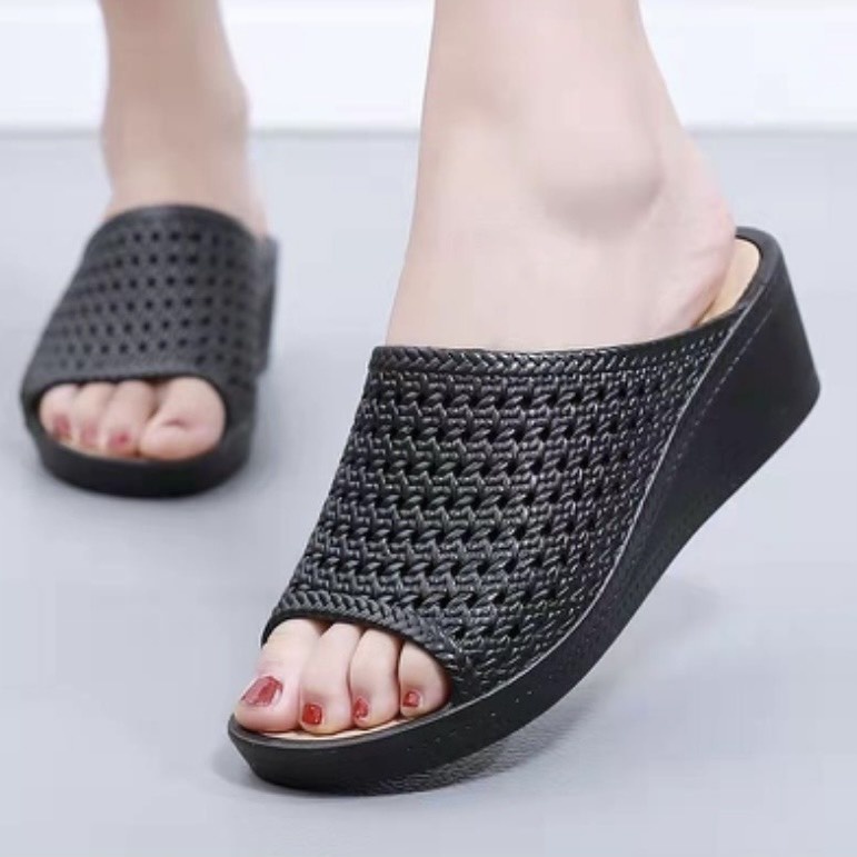 Dép quai ngang - dép đế xuồng siêu êm tăng chiều cao 5p