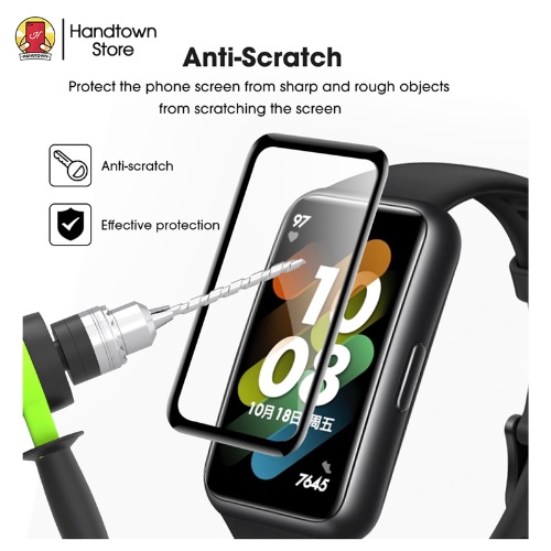 Miếng dán Đồng Hồ Thông Minh Realme Watch 3 Watch 3 Pro Full Màn Hình Kính Cường Lực Viền Cong 3D Handtown