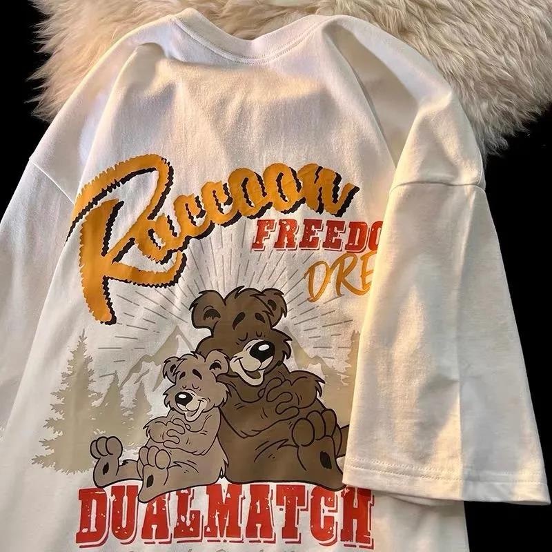 Áo thun NRVP tay ngắn in hình thời trang đường phố Hàn Quốc cho nữ