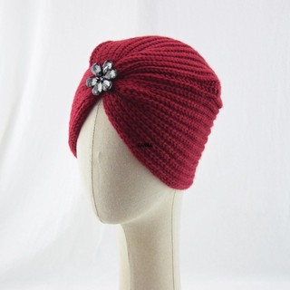 Mũ Len Beanie Đính Hoa Đá Pha Lê