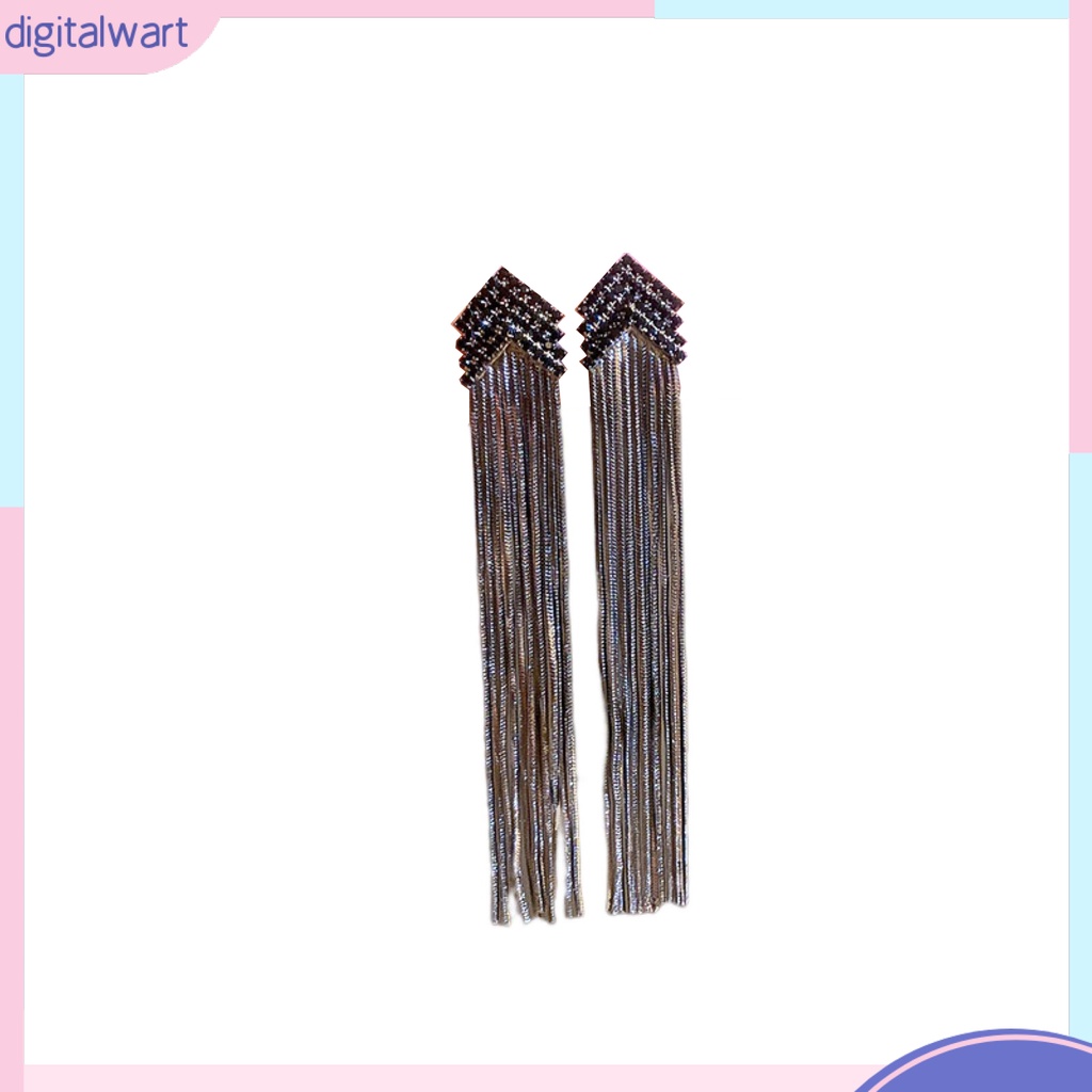 1 Đôi Bông Tai Hình Mũi Tên Đính Đá Lấp Lánh Phong Cách Bohemian Thời Trang