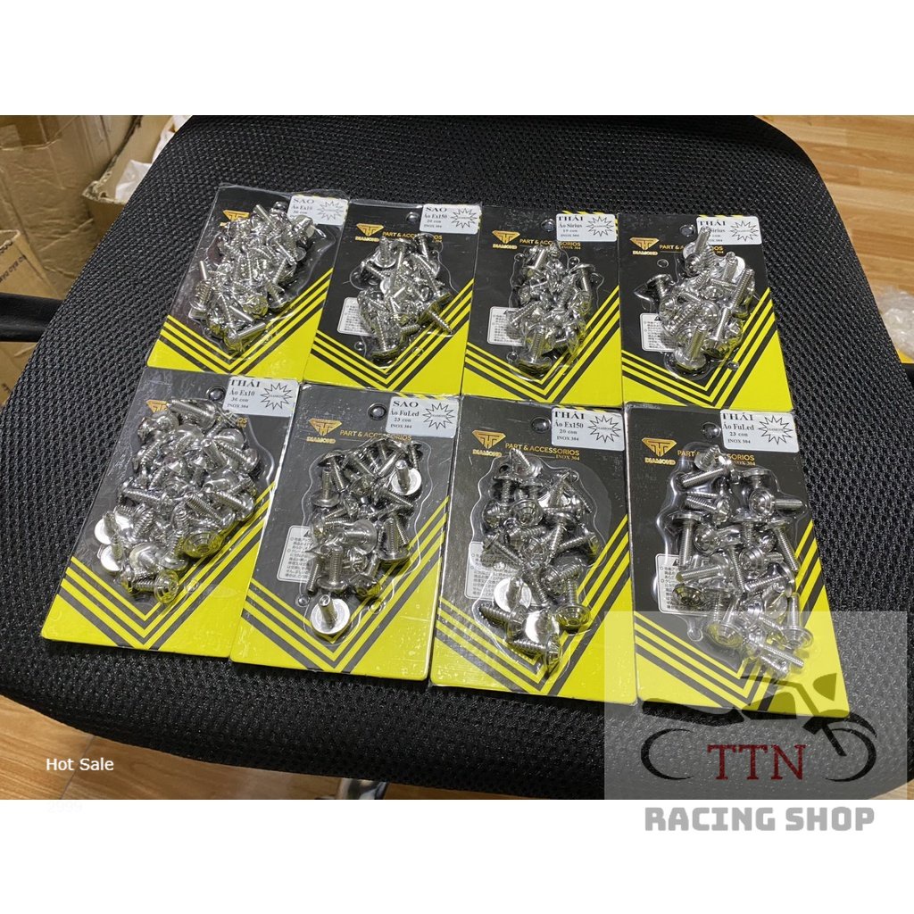 Ốc Salaya Full dàn áo các dòng xe - Inox 304 - Salaya