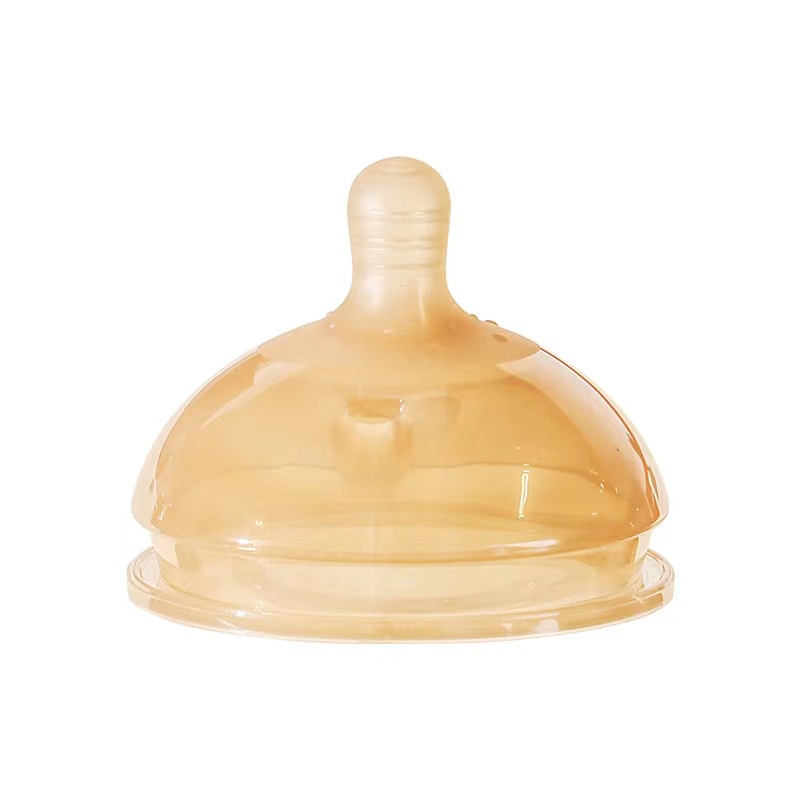Bình Sữa Bằng Silicone Có Tay Cầm Cho Bé Sơ Sinh Từ 0 Đến 6 Tháng Tuổi