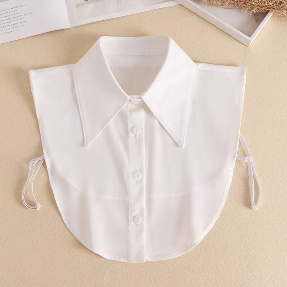 Cổ Áo Sơ Mi Giả Bằng Cotton Phong Cách Cổ Điển Thời Trang