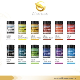 Màu vẽ poster colors simbalion 15cc | bán lẻ 36 màu | màu nước poster 15ml | bền màu lâu phai | khô nhanh