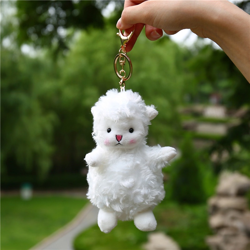 Móc Khóa Cừu Nhồi Bông Dễ Thương