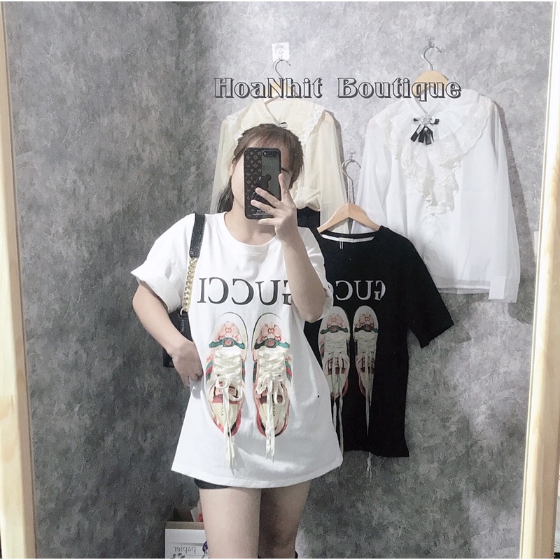 Áo phông nam nữ đôi giày A082 CG free size mẫu mã siêu hot năm nay nhiều màu tha hồ lựa chọn