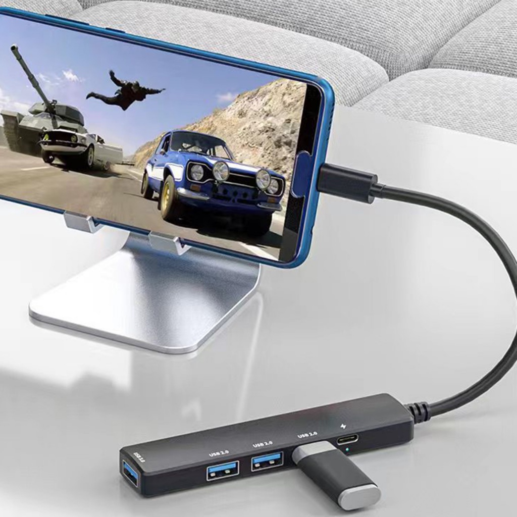 Bộ Chia Cổng USB 3.0 / 2.0 5V Type-C 3.0 5 Trong 1 Hình Hoa Hướng Dương Cho Laptop Điện Thoại