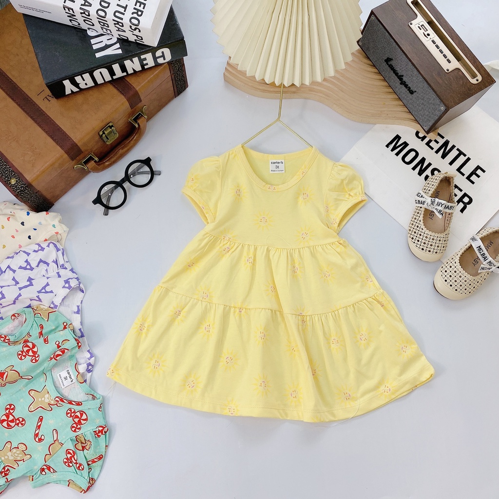 ✔️8-20kg✔️Váy cotton carter 2 tầng siêu xinh cho bé gái - hàng VNXK - bảng màu 2023 link 2