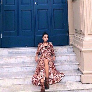 ORDER Váy boho thổ cẩm dáng dài - 2 mẫu