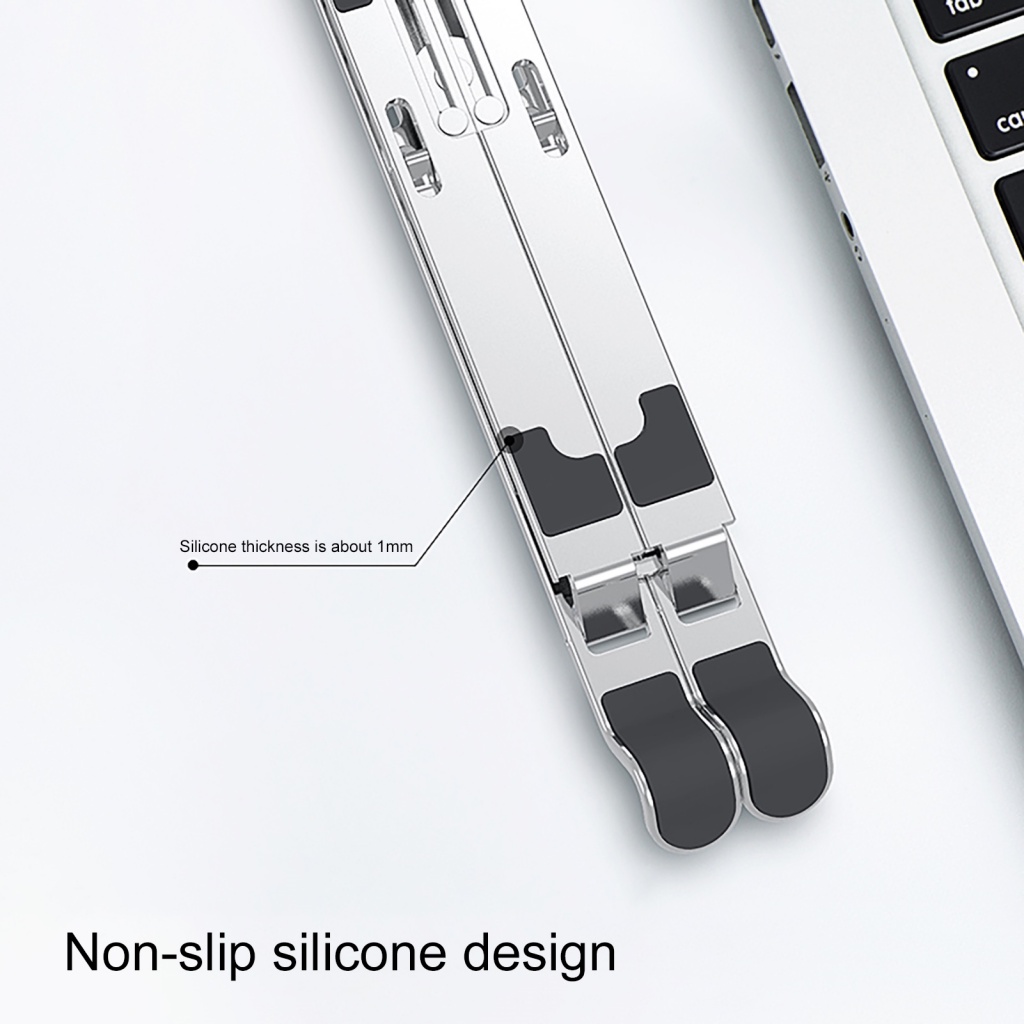 Giá Đỡ Laptop 11-17inch Bằng Hợp Kim Nhôm Có Thể Gập Lại Hình Hoa Hướng Dương