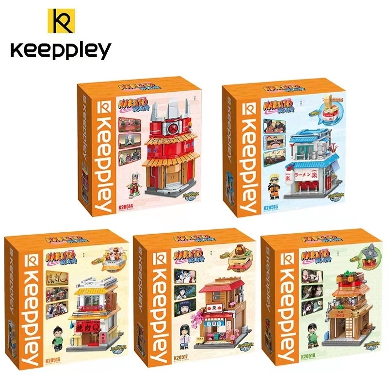 BIFC NEW Narutos Anime Yile Ramen Shop Building Blocks City Streetview Ramen House Model Bricks Toys Set For Kid Christmas Gift