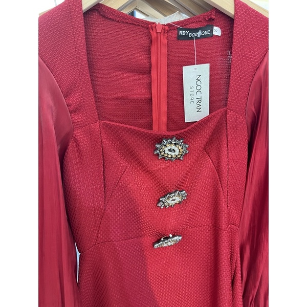 Váy dạ phối tay tơ