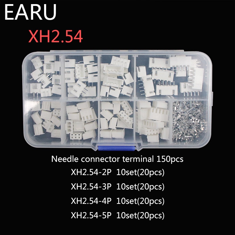 Bộ 230 Đầu Nối Dây XH2.54 2p 3p 4p 5 Pin 2.54mm