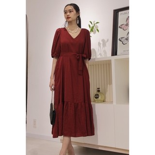 Đầm nữ - váy nữ chất vải lụa màu đỏ đô hàng thiết kế [XÍN - Fashion Design]