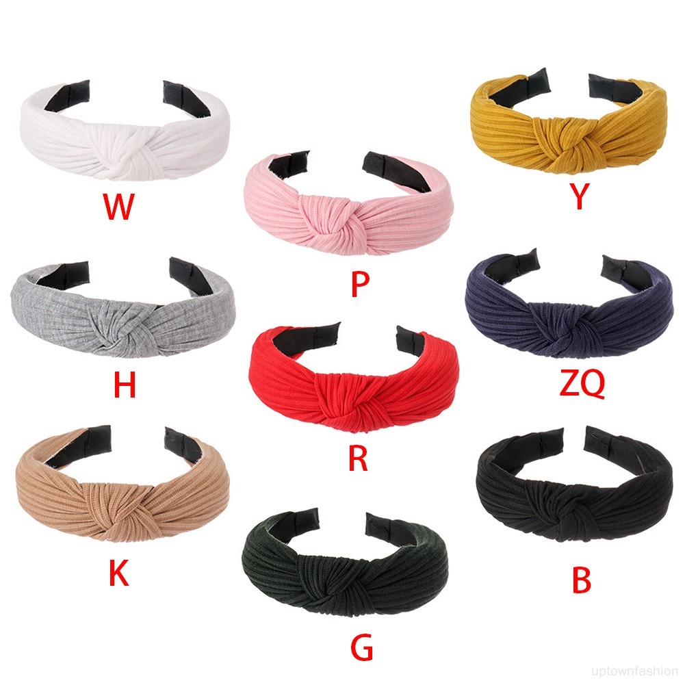 Băng Đô Len Thắt Nút Thời Trang Cho Nữ Rửa Mặt