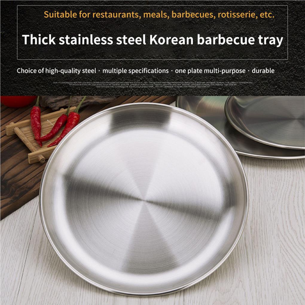 Đĩa Đựng Thức Ăn Bằng Thép Không Gỉ Tiện Dụng Khi Đi Cắm Trại