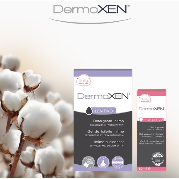 DermoXEN Lenitivo 200ml_dung dịch vệ sinh phụ nữ giảm ngứa khô rát, dưỡng ẩm vùng kín