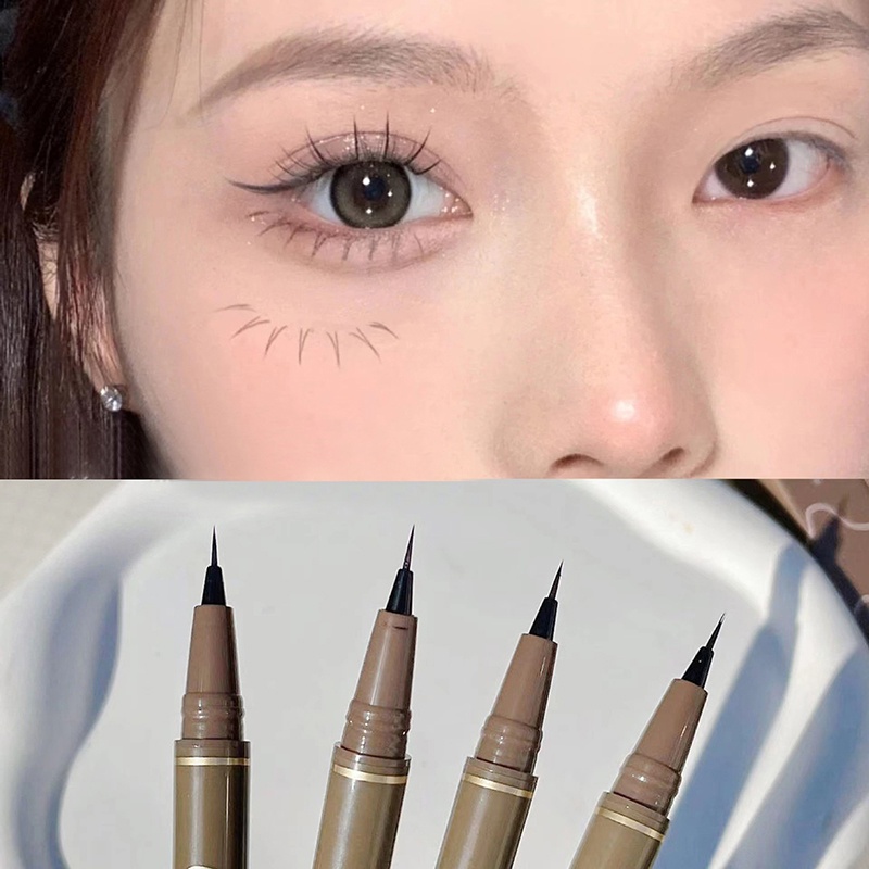 Bút Kẻ Mắt Dạng Lỏng Siêu Mỏng Chống Nước Mau Khô Lâu Trôi Mịn Màng Cho Nữ timetunnel
