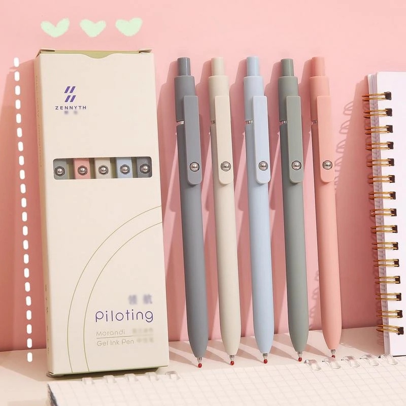 Bút Bi Mực Đen Ngòi 0.5mm Có Chi Tiết Dễ Thương