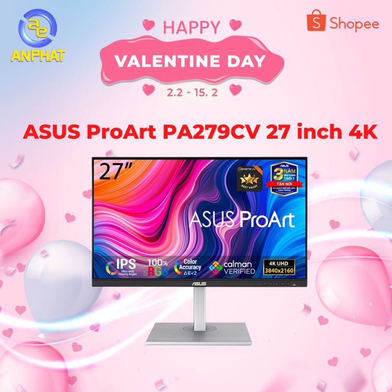 Màn hình ASUS ProArt PA279CV 27 inch 4K IPS - Chuyên đồ họa- Hàng chính hãng