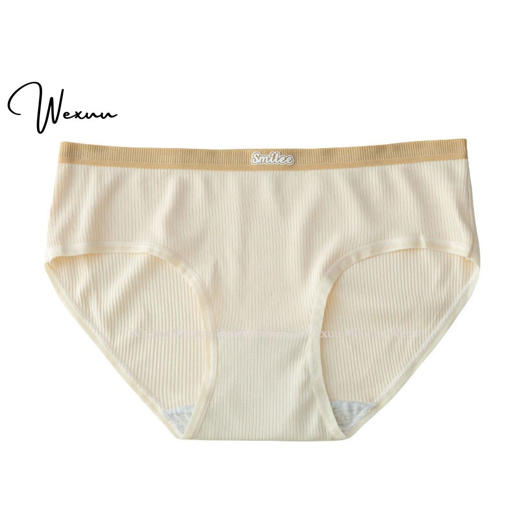 Quần lót nữ Wexuu Design vải cotton mềm mịn gân tăm co dãn kháng khuẩn cao cấp - QC115
