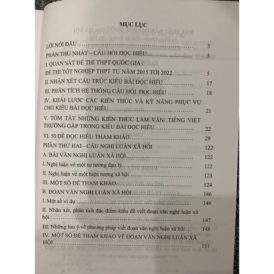 Sách - Hướng dẫn ôn thi THPT môn Ngữ Văn phần đọc hiểu và nghị luận xã hội