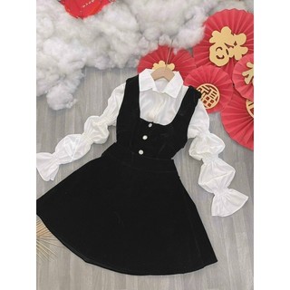 Set xinh kèm sơmi trắng [ Ship hoả tốc -  Kèm ảnh thật trải sàn 100% ]