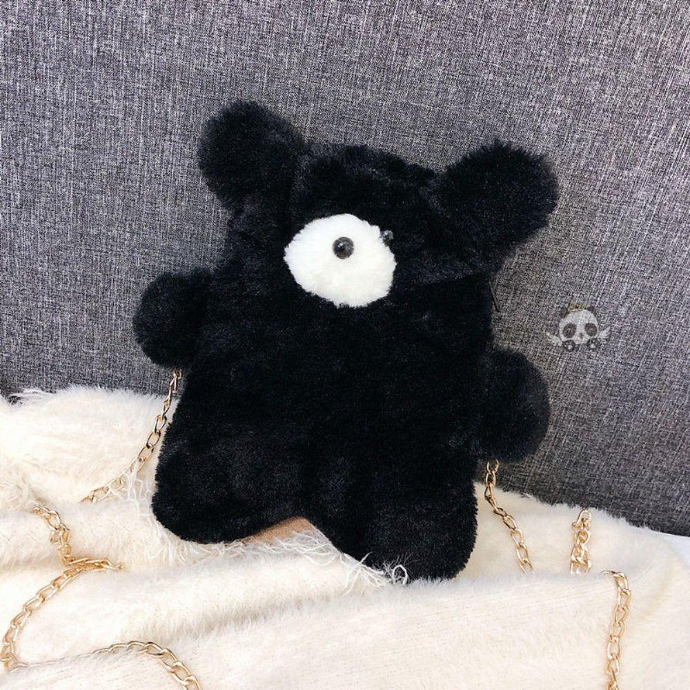 Túi Đeo Chéo Hình Gấu Bông Hoạt Hình Xinh Xắn Đựng Điện Thoại / Tai Nghe