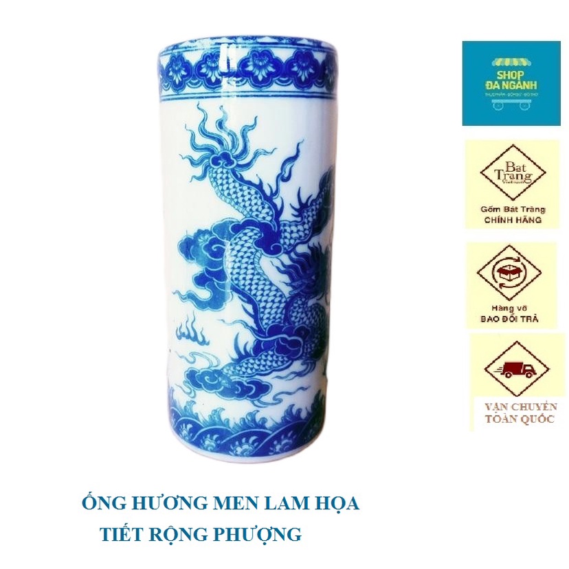 Ống nhang, gốm sứ Bát Tràng