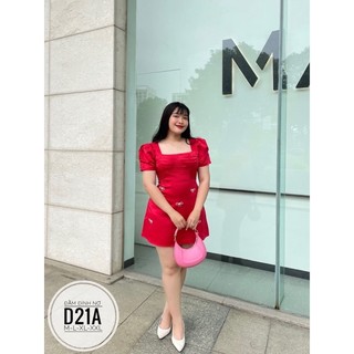 BIGSIZE Đầm đính nơ D21A