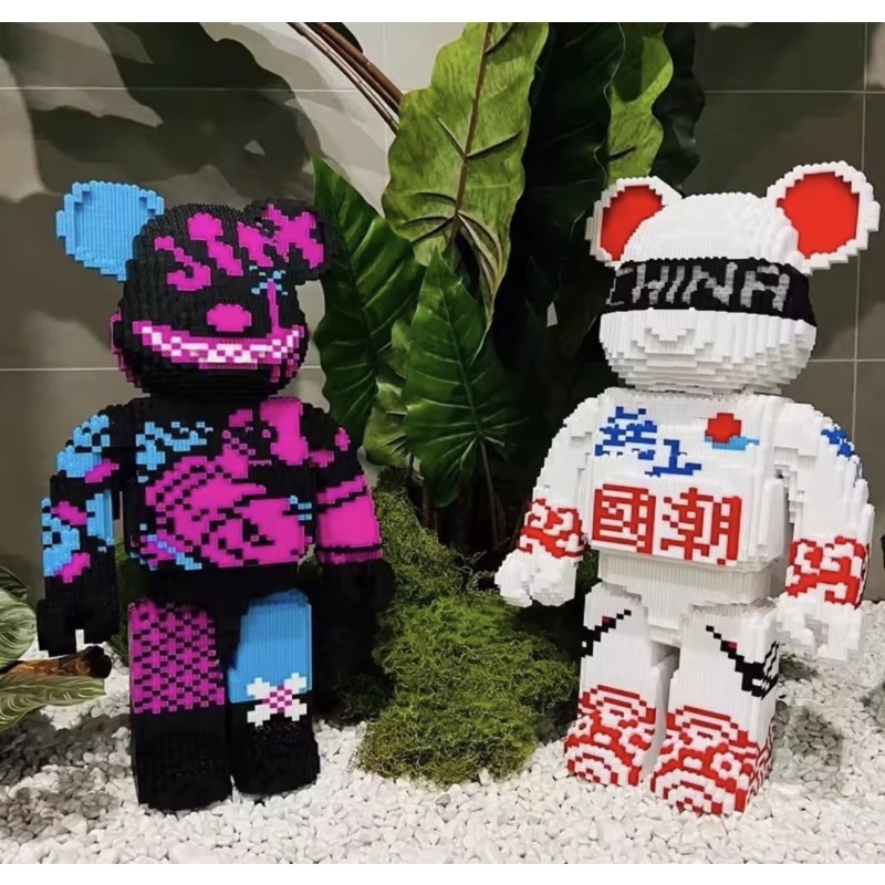 (TẶNG BÚA)/ HCM-MÔ HÌNH LEGO BEARBRICK SIZE 55CM - SUPPER CHINA 55cm-BEARBRICK SIZE LỚN
