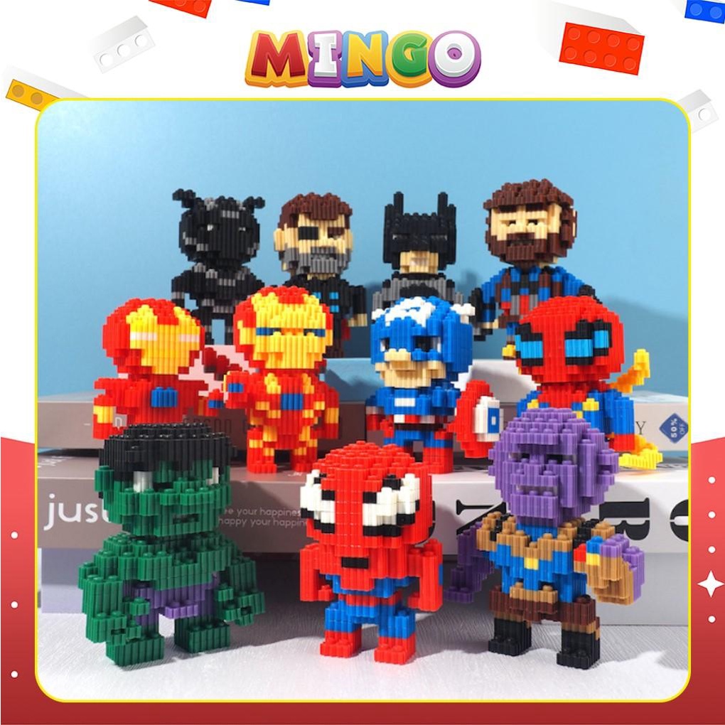 Mô Hình Lắp Ráp 3D Bộ Đồ Chơi Mini Cute Khác Nhau 100 Mẫu Xếp Hình Nhân Vật Hoạt Hình Dễ Thương Cho Các Bé - MINGO