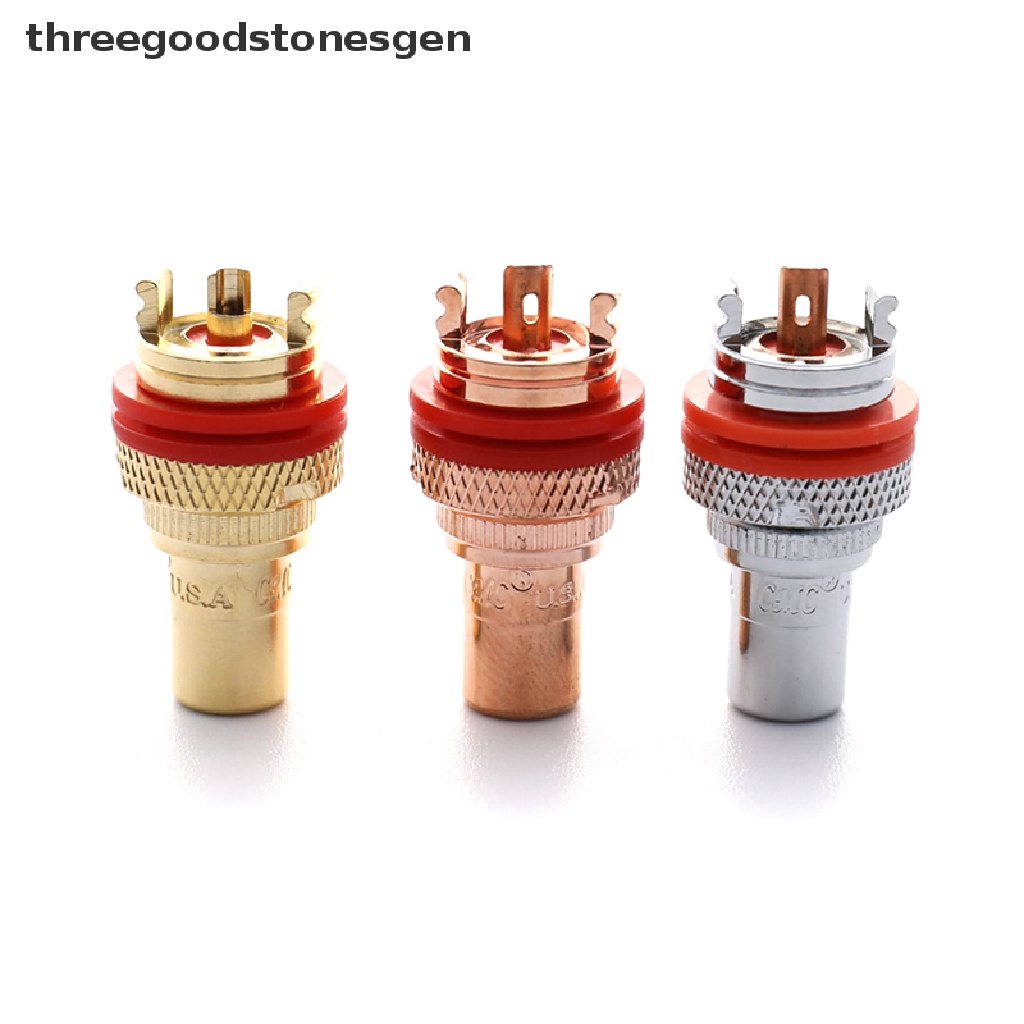 1 Cặp Jack Nối CMC RCA Cái AV Audio Video Bằng Đồng