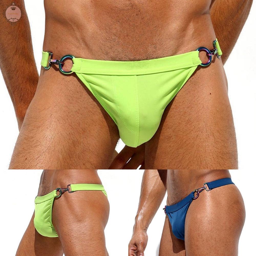 Mens Briefs Bikini Breathable Low Rise S-2XL Shorts Surf Swim Swimming