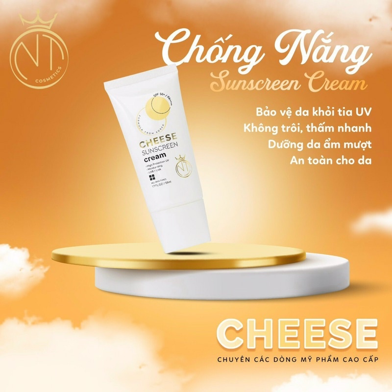 (Hàng Hot) KEM CHỐNG NẮNG 50++_CHEESE 50ml