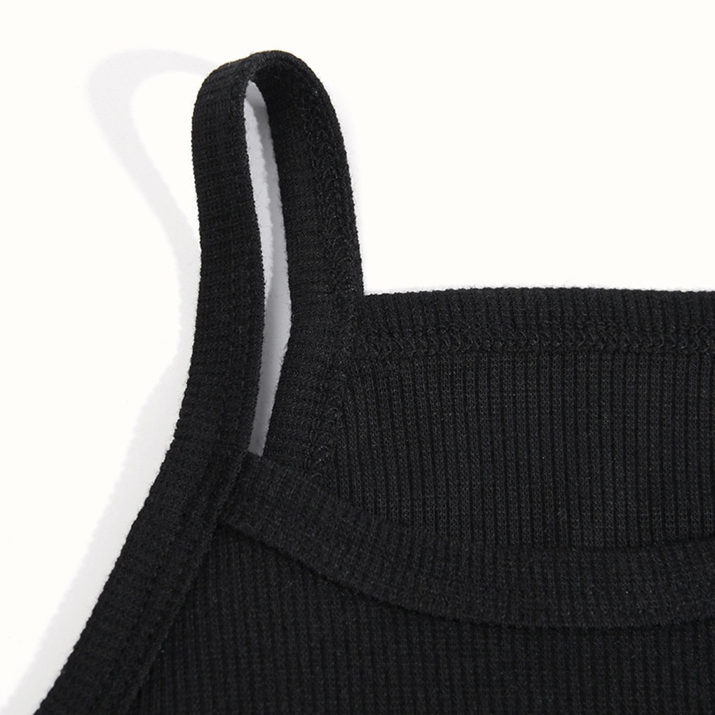 Áo Croptop Sát Nách Màu Trơn Chất Liệu Cotton Thời Trang Mùa Hè Cho Bé Gái