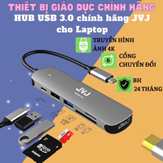 hub type c, HUB USB 3.0 chính hãng JVJ cho Laptop tốc độ cao cổng chia usb