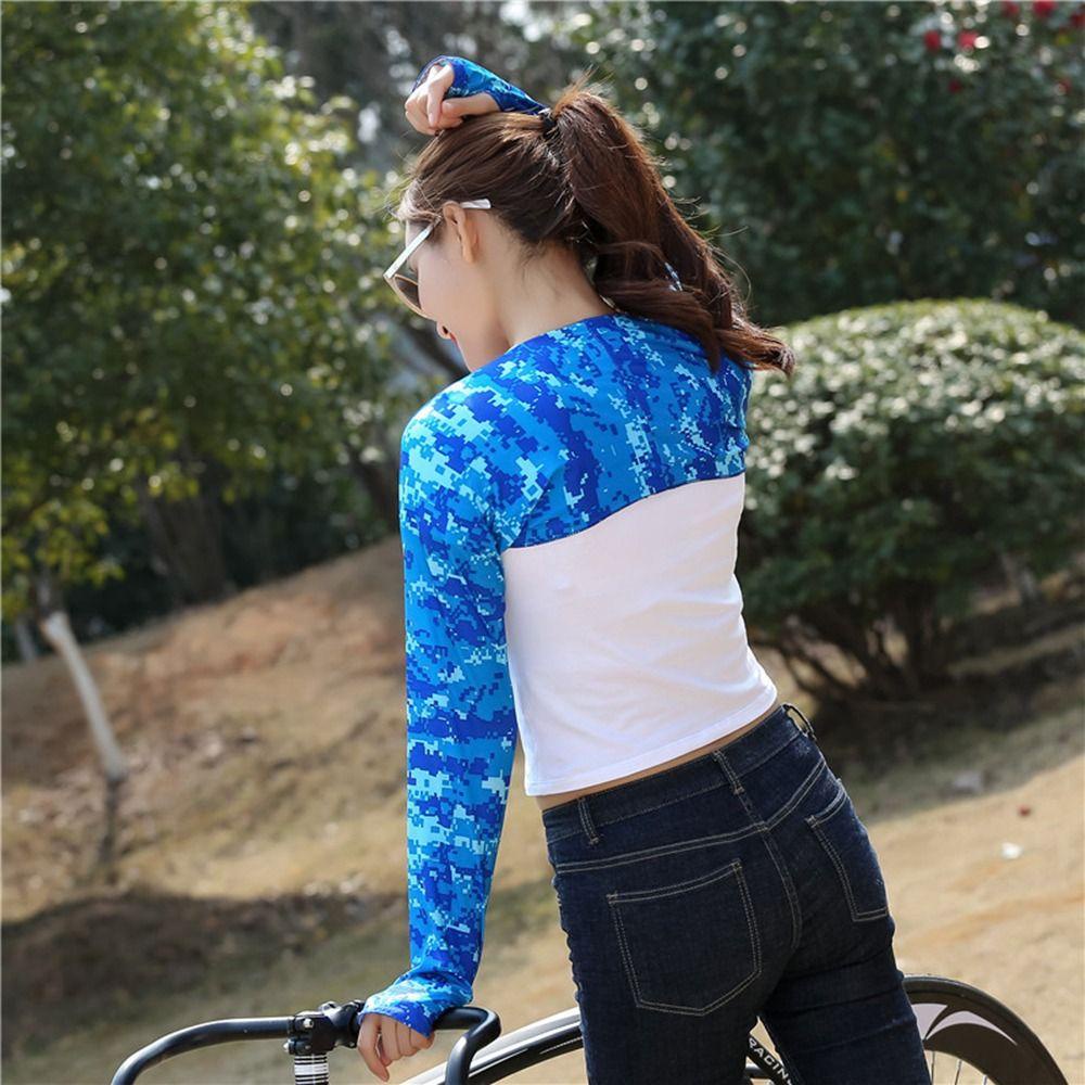 Ống Tay Dài Bằng Lụa Chống Tia UV Họa Tiết Rằn Ri Cho Nam